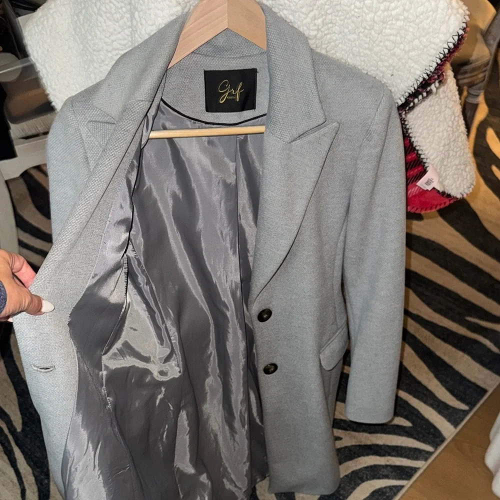 Italian Gray Women’s Blazer Coat - Picture 5 of 12